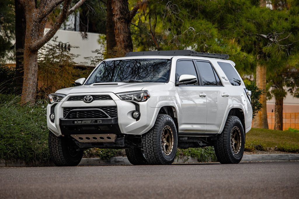 5th Gen Toyota 4Runner White with Bronze D14 VR Forged Wheels | VR Forged